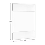 Acrylic Wall Mount Sign Holder A4 With Adhesive (1)