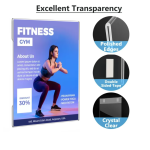 Acrylic Wall Mount Sign Holder A4 With Adhesive (1)