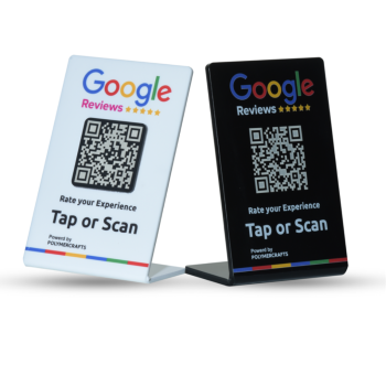 Google Review Stand -NFC | L- Shaped Review Stand | With QR Code | Contactless Review | Attractive Design .