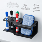 Dry Erase Duster And Marker Pen Stand | Whiteboard Marker Holder | Wall Mountable.