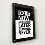 Acrylic Wall Mount Stud Frame A3 (2)