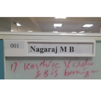 Cubicle Name Plate With Adhesive | Employee Name Plate | For Office Desk, Hospitals, Schools (pack of 2)