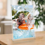 A5 Photo Frame | Acrylic Photo Frames | Picture Frames | Clear Desktop Display | Family Photo Frames | Landscape