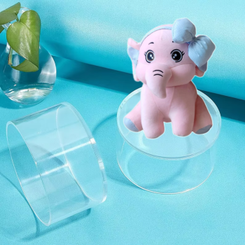 Clear Prop Display Cylinders | Clear Acrylic Round Cylinder Display Riser | Display For Toys | Watches | Jewelry Items.