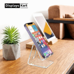 Transparent Acrylic Cell Phone Holder | Smart Phone Stand For Desk | Office Accessories | For Tablets | Mobile | Thickness-5MM.