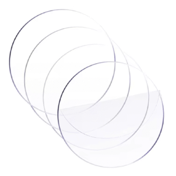 Clear Acrylic Round Discs | Acrylic Sheet Disc | For Display | Painting | Cake Holders | DIY Crafts | ∅6 Inch-5mm Thick (Pack of 4).