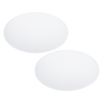 13" Frosted White Acrylic Lampshade Diffuser ǀ 2-Pack: 2mm ǀ Thick Shatterproof Light Shield for Drum Pendants.