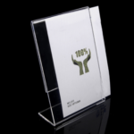 Acrylic Slanted Sign Holder-A6 | Acrylic Card Display Stand |  Paper & Photo Frame Holder -A6