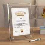 Acrylic Display Stand | Magnetic Picture Frame | Clear Acrylic Certificate Holder -A4